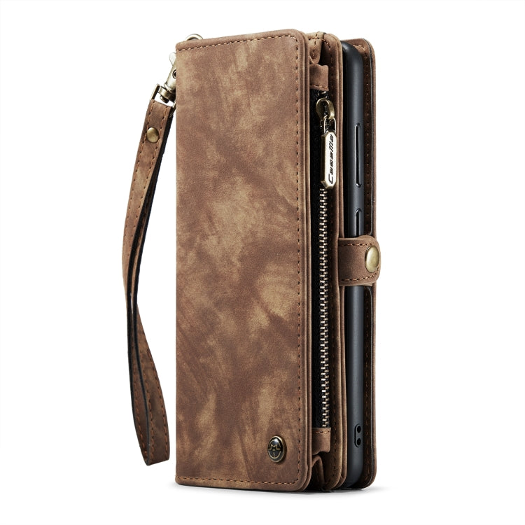 For Samsung Galaxy S24+ 5G CaseMe 008 Detachable Multifunctional Leather Phone Case(Brown)