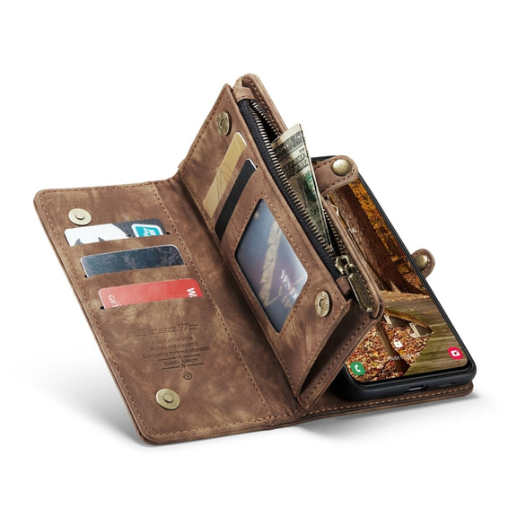 For Samsung Galaxy S24+ 5G CaseMe 008 Detachable Multifunctional Leather Phone Case(Brown)