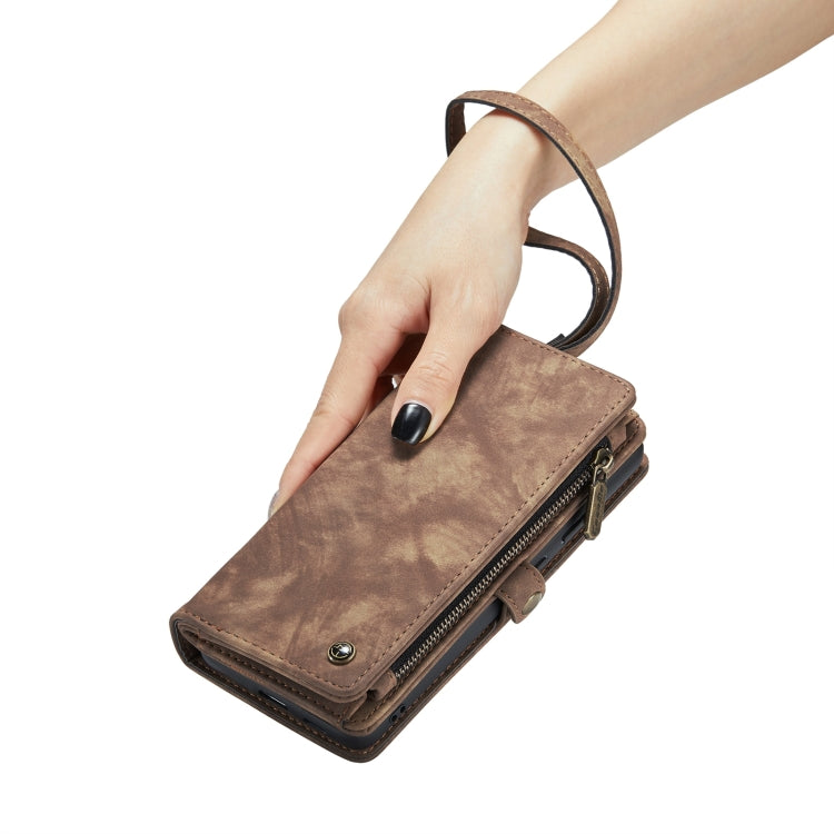 For Samsung Galaxy S24+ 5G CaseMe 008 Detachable Multifunctional Leather Phone Case(Brown)