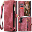 For Samsung Galaxy S24 5G CaseMe 008 Detachable Multifunctional Leather Phone Case(Red) - Galaxy S24 5G Cases by CaseMe | Online Shopping South Africa | PMC Jewellery | Buy Now Pay Later Mobicred