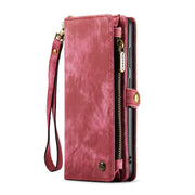 For Samsung Galaxy S24 5G CaseMe 008 Detachable Multifunctional Leather Phone Case(Red)