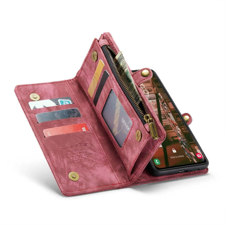 For Samsung Galaxy S24 5G CaseMe 008 Detachable Multifunctional Leather Phone Case(Red)