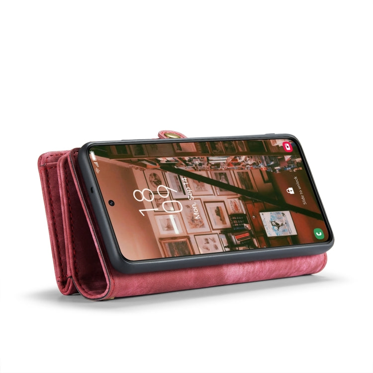 For Samsung Galaxy S24 5G CaseMe 008 Detachable Multifunctional Leather Phone Case(Red)