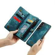 For Samsung Galaxy S24 5G CaseMe 008 Detachable Multifunctional Leather Phone Case(Blue)