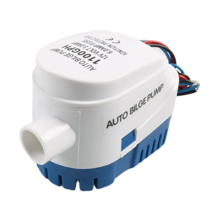 12V-1100GPH Yacht Automatic Bilge Pump with Drain Pipe - free shipping - PMC TechLife - Order now!