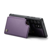 For Samsung Galaxy S24 Ultra 5G CaseMe C22 PC+TPU Business Style RFID Anti-theft Leather Phone Case(Purple)