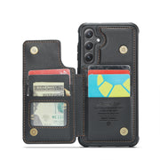 For Samsung Galaxy S24+ 5G CaseMe C22 PC+TPU Business Style RFID Anti-theft Leather Phone Case(Black)