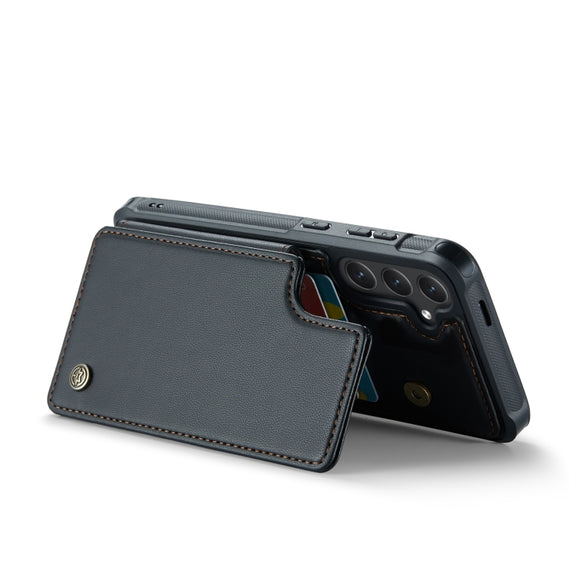 For Samsung Galaxy S24+ 5G CaseMe C22 PC+TPU Business Style RFID Anti-theft Leather Phone Case(Black)