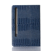 For Samsung Galaxy Tab S9 FE Crocodile Texture Leather Tablet Case(Blue)