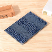 For Samsung Galaxy Tab S9 Crocodile Texture Leather Tablet Case(Blue)
