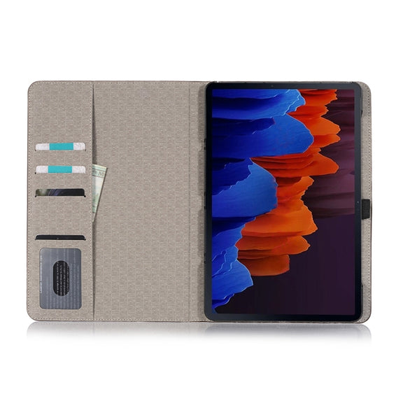 For Samsung Galaxy Tab S9 Crocodile Texture Leather Tablet Case(Blue)