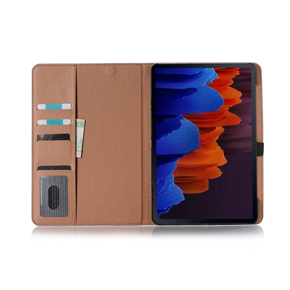 For Samsung Galaxy Tab S9 FE Retro Book Leather Tablet Case(Light Brown)