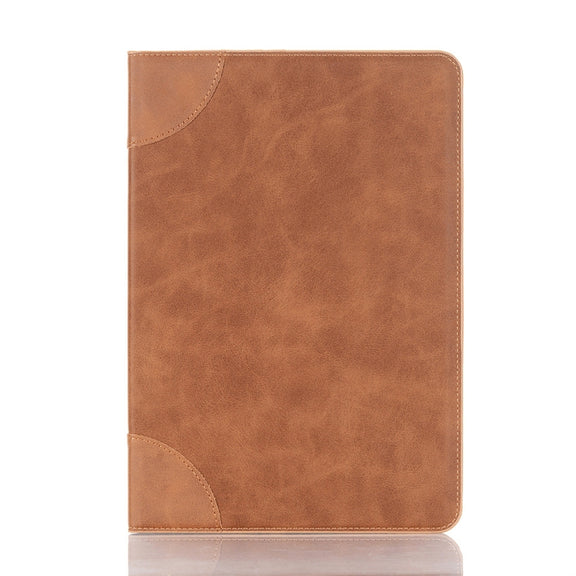 For Samsung Galaxy Tab S9 Retro Book Leather Tablet Case(Light Brown)