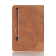 For Samsung Galaxy Tab S9 Retro Book Leather Tablet Case(Light Brown)