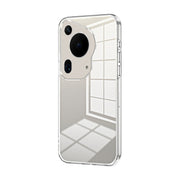 For Huawei Pura 70 Ultra Transparent Plating Fine Hole Phone Case(Transparent)
