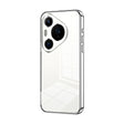 For Huawei Pura 70 Pro Transparent Plating Fine Hole Phone Case(Silver) - Huawei Cases by PMC Jewellery | Online Shopping South Africa | PMC Jewellery | Buy Now Pay Later Mobicred