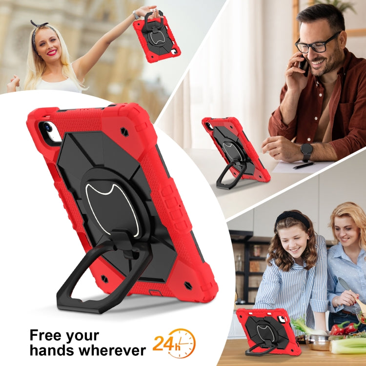For iPad Air 11 2025 / 2024 Contrast Color Robot Silicone Hybrid PC Tablet Case(Red Black) - iPad Air 11 2025 / 2024 Cases by PMC TechLife | Online Shopping South Africa | PMC TechLife | Buy Now Pay Later Mobicred