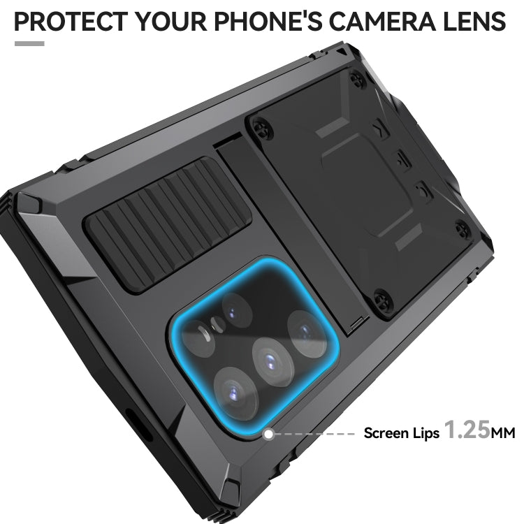 For Samsung Galaxy S24 Ultra 5G R-JUST Life Waterproof Dustproof Shockproof Phone Case(Black) - free shipping - PMC TechLife - Order now!
