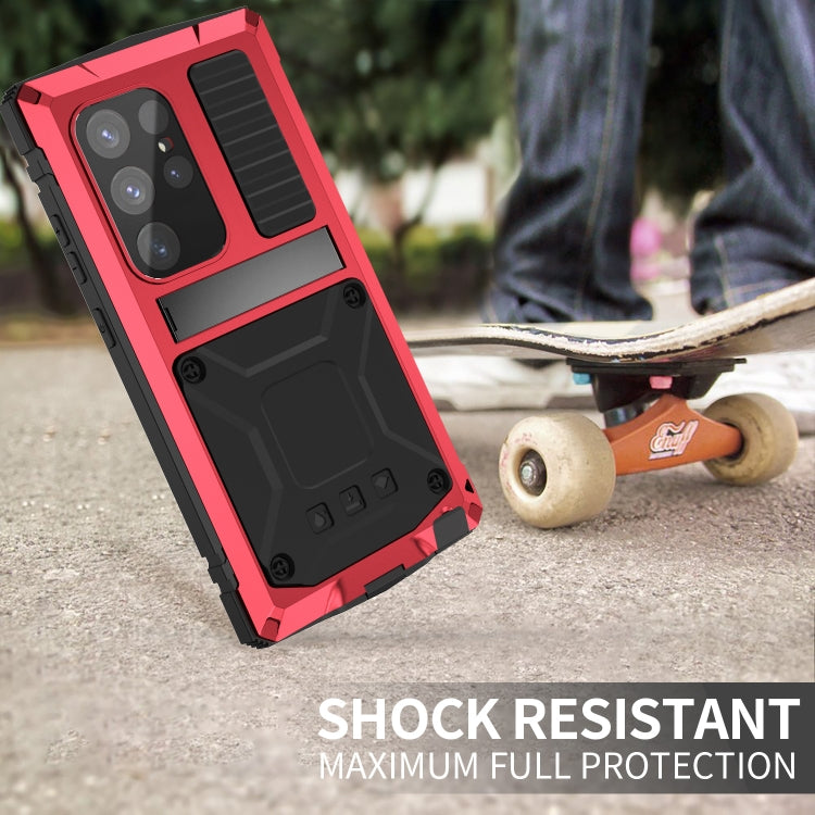 For Samsung Galaxy S24 Ultra 5G R-JUST Life Waterproof Dustproof Shockproof Phone Case(Red) - Galaxy S24 Ultra 5G Cases by R-JUST | Online Shopping South Africa | PMC TechLife | Buy Now Pay Later Mobicred