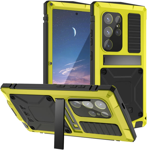 For Samsung Galaxy S24 Ultra 5G R-JUST Life Water-resistant Dustproof Shockproof Phone Case(Yellow)