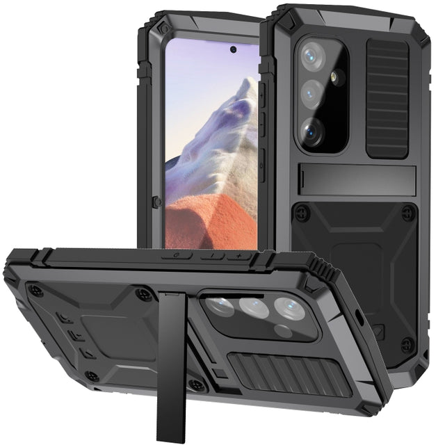 For Samsung Galaxy S24 5G R-JUST Life Water-resistant Dustproof Shockproof Phone Case(Black)