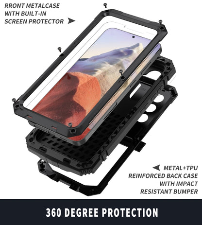For Samsung Galaxy S24 5G R-JUST Life Waterproof Dustproof Shockproof Phone Case(Black) - free shipping - PMC Jewellery - Order now!