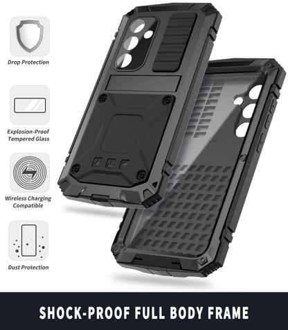 For Samsung Galaxy S24 5G R-JUST Life Waterproof Dustproof Shockproof Phone Case(Black) - free shipping - PMC Jewellery - Order now!
