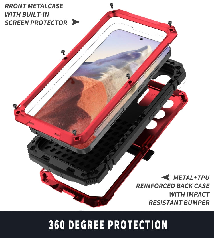 For Samsung Galaxy S24 5G R-JUST Life Waterproof Dustproof Shockproof Phone Case(Red) - Galaxy S24 5G Cases by R-JUST | Online Shopping South Africa | PMC TechLife | Buy Now Pay Later Mobicred