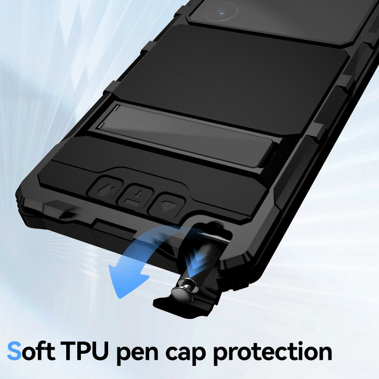 For Samsung Galaxy S24 Ultra 5G R-JUST Life Waterproof Dustproof Shockproof Holder Phone Case(Black) - Galaxy S24 Ultra 5G Cases by R-JUST | Online Shopping South Africa | PMC TechLife | Buy Now Pay Later Mobicred