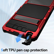 For Samsung Galaxy S24 Ultra 5G R-JUST Life Water-resistant Dustproof Shockproof Holder Phone Case(Red)