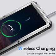 For Samsung Galaxy S24 Ultra 5G R-JUST Life Water-resistant Dustproof Shockproof Holder Phone Case(Silver)