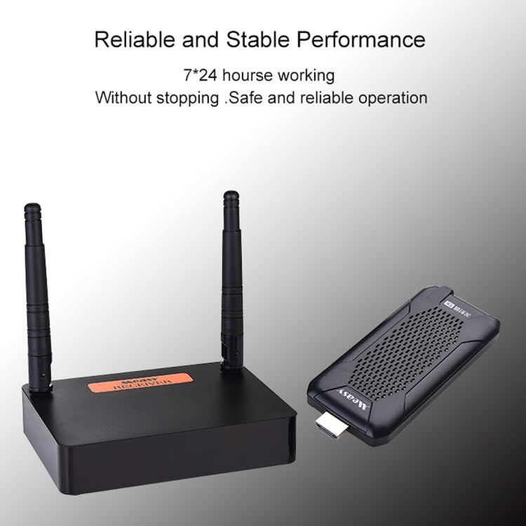 Measy FHD656 Mini 1080P HDMI 1.4 HD Wireless Audio Video Transmitter Receiver Extender Transmission System, Transmission Distance: 100m, US Plug