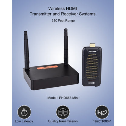 Measy FHD656 Mini 1080P HDMI 1.4 HD Wireless Audio Video Transmitter Receiver Extender Transmission System, Transmission Distance: 100m, AU Plug - free shipping - PMC Jewellery - Order now!