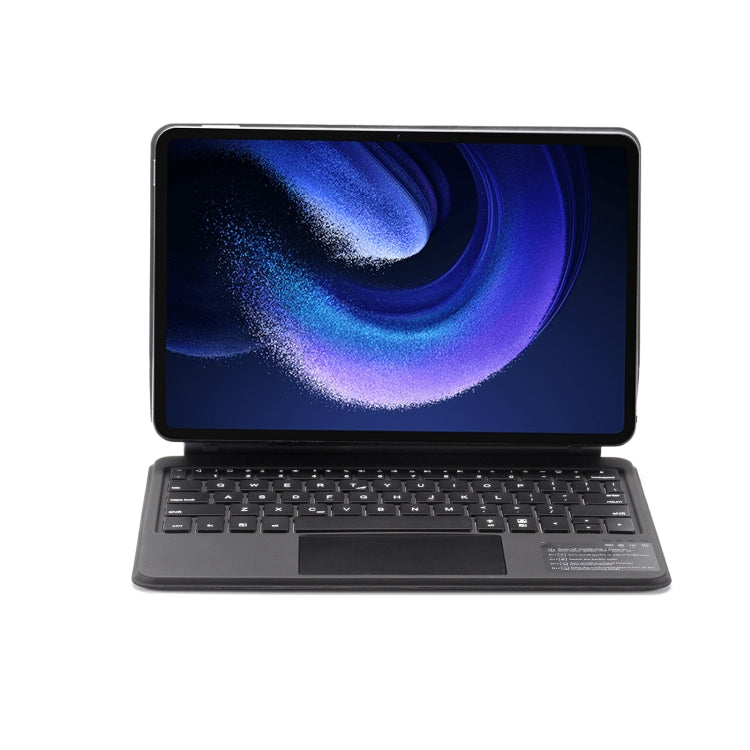 For Xiaomi Pad 6 / Pad Pro M11P-B-M611 Magnetic Bluetooth Keyboard Leather Tablet Case(Black) - Xiaomi Keyboard by PMC TechLife | Online Shopping South Africa | PMC TechLife | Buy Now Pay Later Mobicred