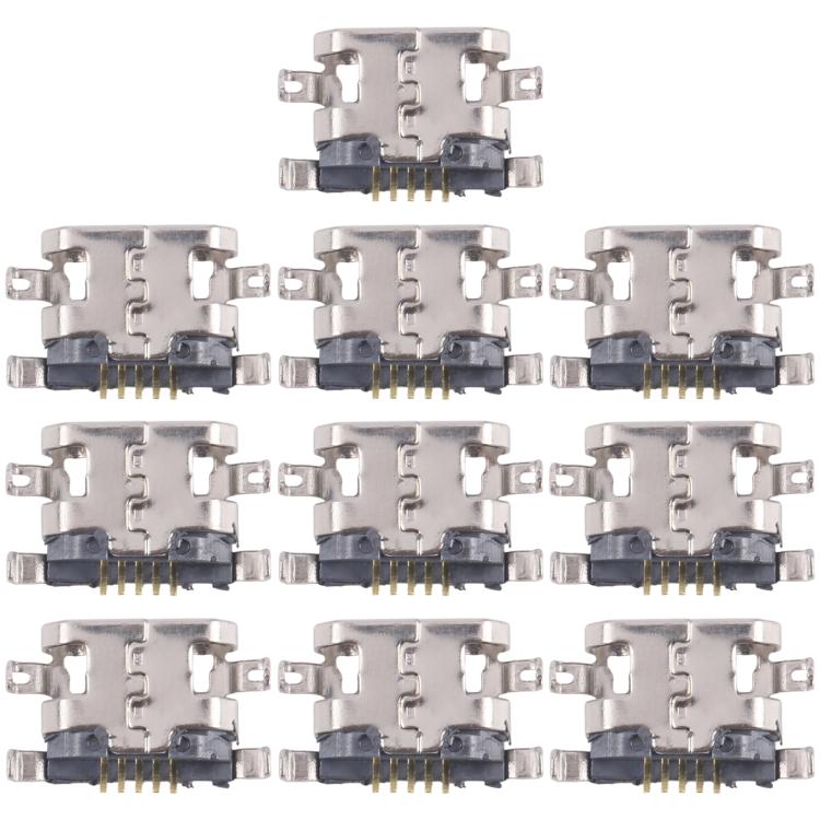 For Tecno Camon 12 CC7S 10pcs Original Charging Port Connector - Single Tail Connector by PMc TechLife | Online Shopping South Africa | PMc TechLife | Buy Now Pay Later Mobicred