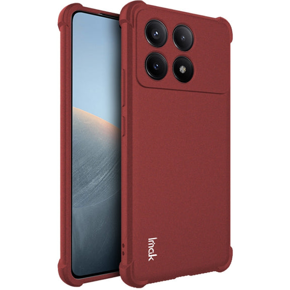 For Xiaomi Redmi K70 5G / K70 Pro 5G imak Shockproof Airbag TPU Phone Case(Matte Red)
