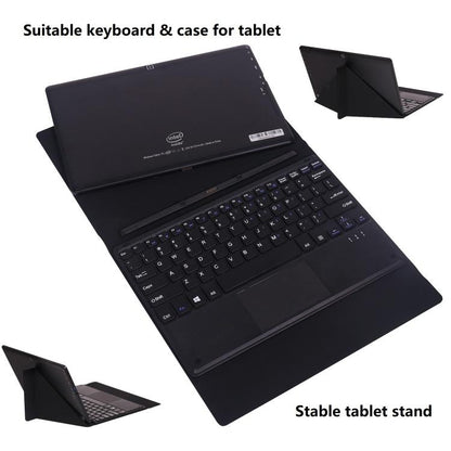 HONGSAMDE 10.1 inch 2 in 1 Tablet PC, 8GB+128GB, Windows 11, Intel Celeron J4105 Quad Core with Keyboard(Black) - free shipping - PMC Jewellery - Order now!