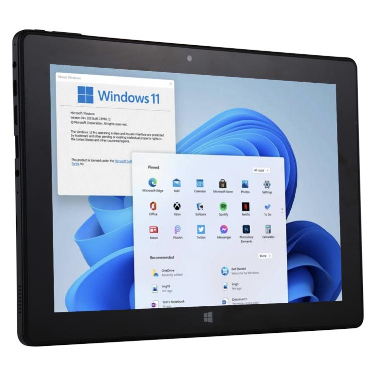 HONGSAMDE 10.1 inch 2 in 1 Tablet PC, 12GB+128GB, Windows 11, Intel Celeron J4105 Quad Core with Keyboard(Black) - free shipping - PMc TechLife - Order now!
