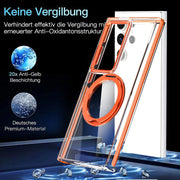 For Samsung Galaxy S24 Ultra 5G Magnetic 360 Degree Rotating Holder Phone Case(White)