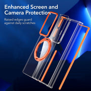 For Samsung Galaxy S24 Ultra 5G Magnetic 360 Degree Rotating Holder Phone Case(White)