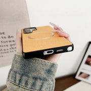 For Samsung Galaxy S25 Ultra 5G Magsafe Magnetic Ring Cloth Texture Phone Case(Purple)