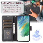 For Samsung Galaxy S24+ / S25+ 5G Orchid Butterfly Embossed Leather Phone Case(Black)