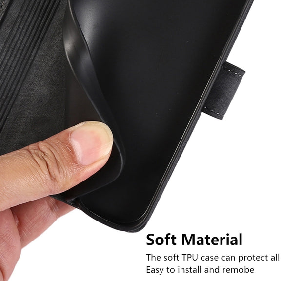 For Samsung Galaxy S24+ / S25+ 5G Orchid Butterfly Embossed Leather Phone Case(Black)