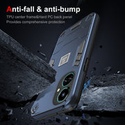 For Tecno Camon 19 2 in 1 Shockproof Phone Case(Blue)