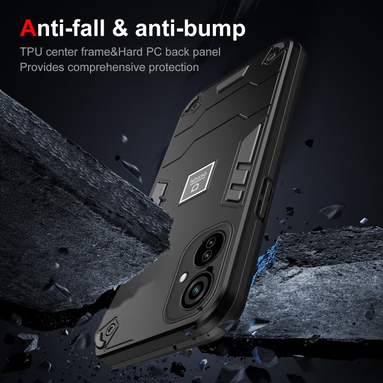 For Tecno Camon 19 Neo 2 in 1 Shockproof Phone Case(Black) - Tecno Cases by PMC TechLife | Online Shopping South Africa | PMC TechLife | Buy Now Pay Later Mobicred