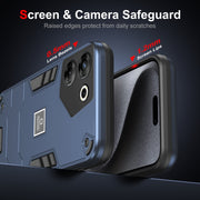 For Tecno Camon 20 Pro 5G 2 in 1 Shockproof Phone Case(Blue)