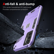 For Tecno Pova 3 2 in 1 Shockproof Phone Case(Purple)