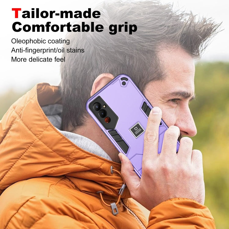 For Tecno Pova 4 2 in 1 Shockproof Phone Case(Purple) - free shipping - PMC TechLife - Order now!