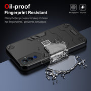 For Tecno Pova 4 Pro 2 in 1 Shockproof Phone Case(Black)