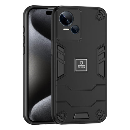 For Tecno Spark 10 5G 2 in 1 Shockproof Phone Case(Black) - free shipping - PMC Jewellery - Order now!